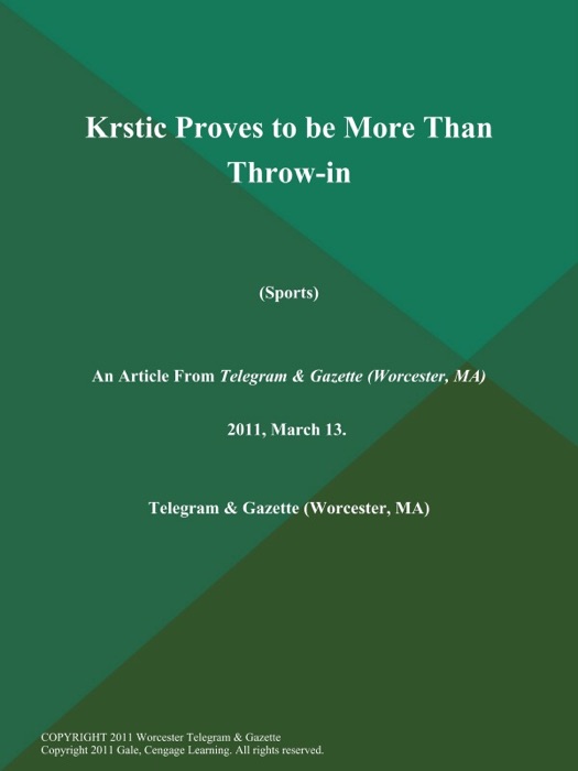 Krstic Proves to be More Than Throw-in (Sports)