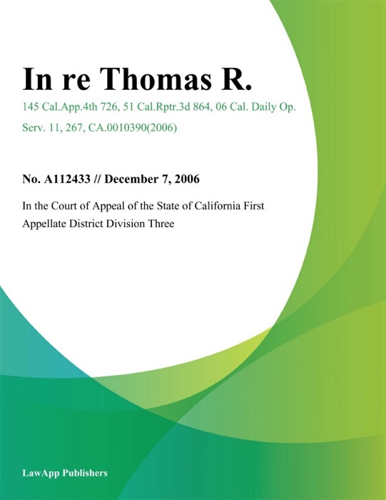 In Re Thomas R.
