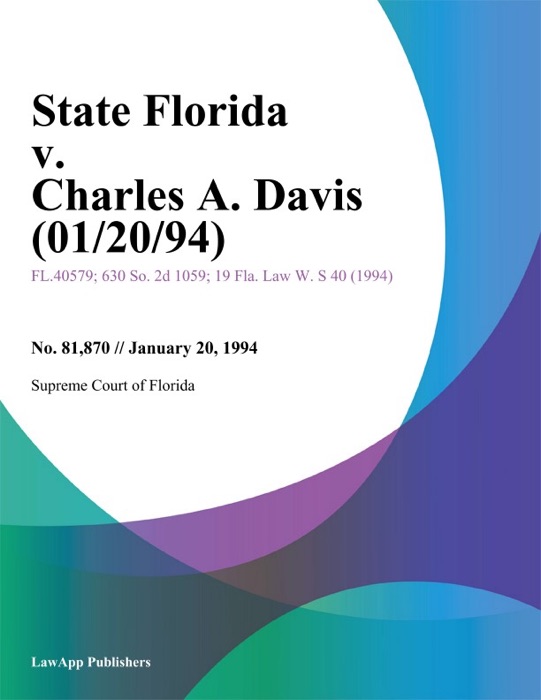 State Florida v. Charles A. Davis