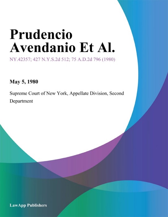 Prudencio Avendanio Et Al.
