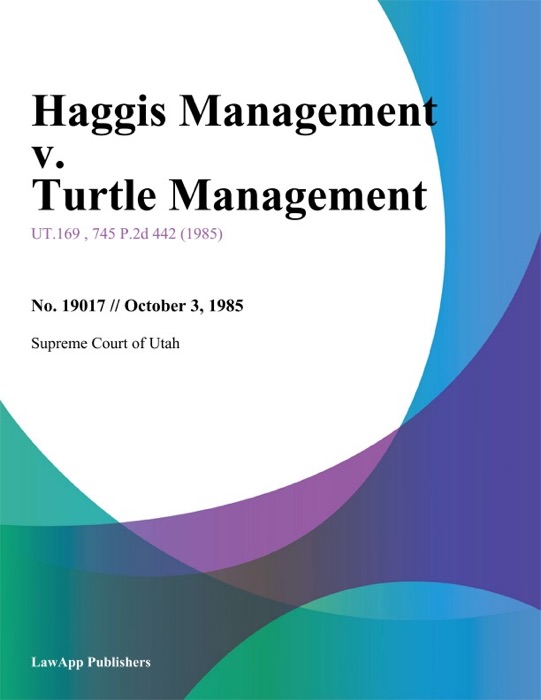 Haggis Management v. Turtle Management