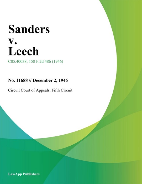 Sanders v. Leech