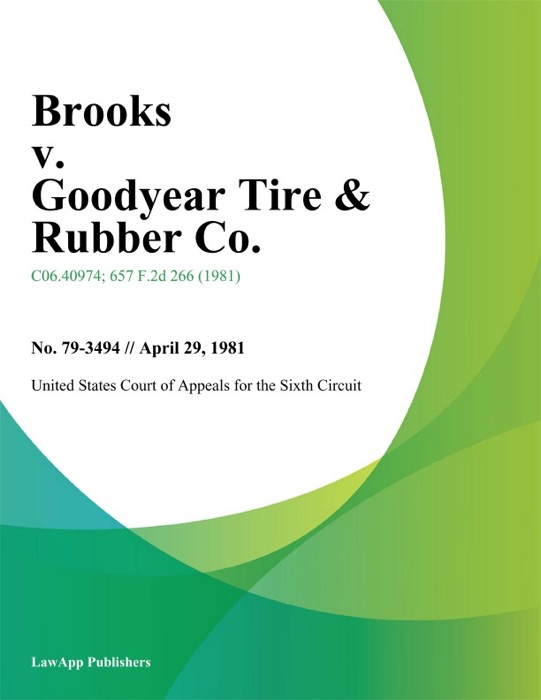Brooks v. Goodyear Tire & Rubber Co.