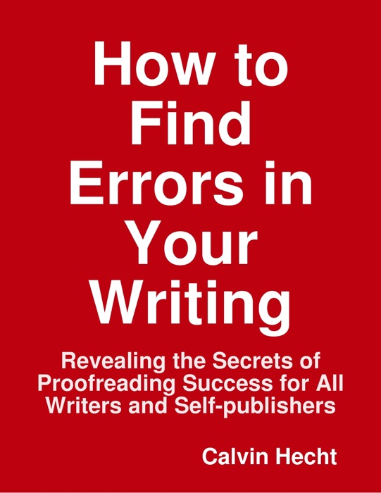 How to Find Errors in Your Writing