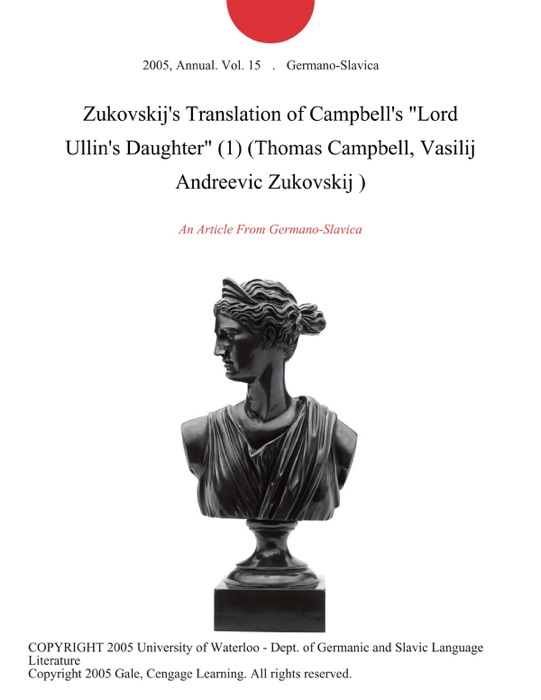 Zukovskij's Translation of Campbell's 