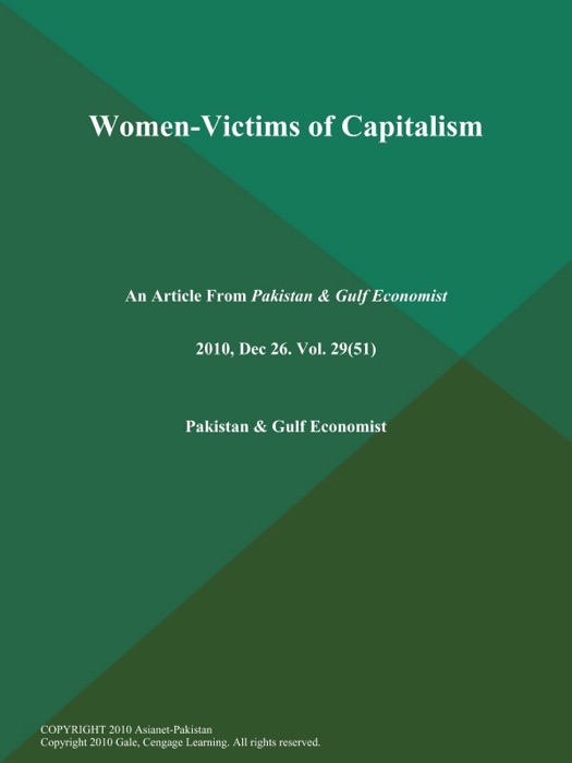 Women-Victims of Capitalism