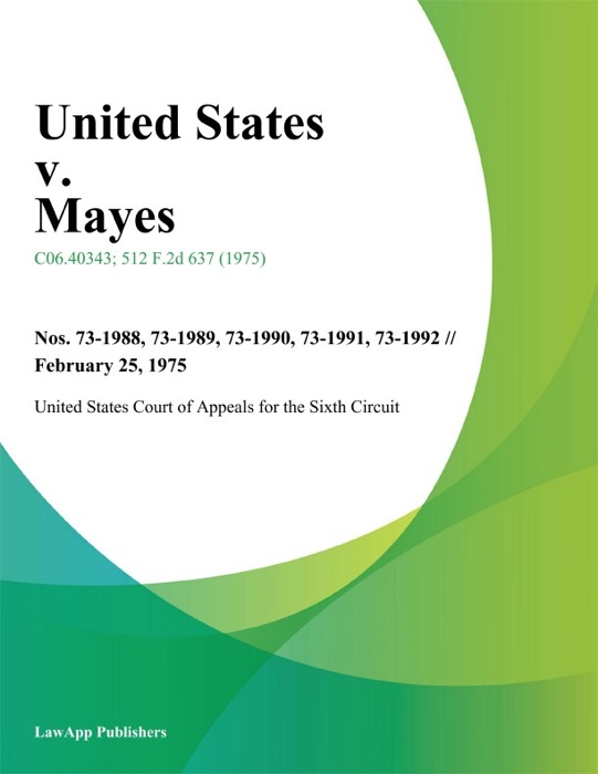 United States V. Mayes