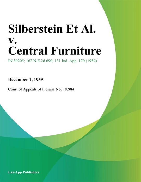 Silberstein Et Al. v. Central Furniture