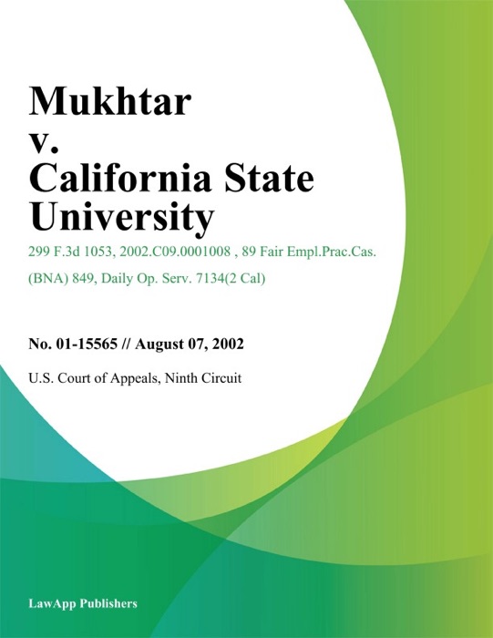 Mukhtar V. California State University