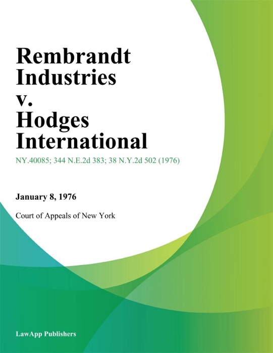 Rembrandt Industries v. Hodges International