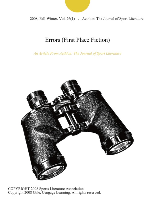 Errors (First Place Fiction)