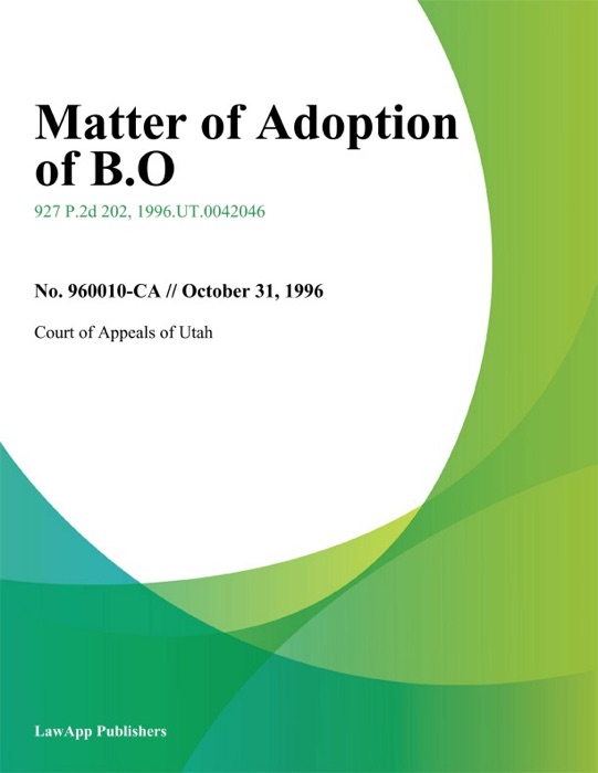 Matter Of Adoption Of B.O.