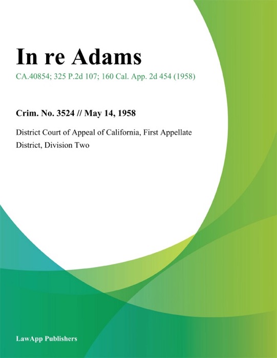 In Re Adams