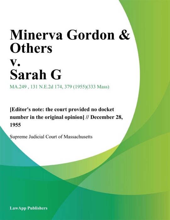 Minerva Gordon & Others v. Sarah G