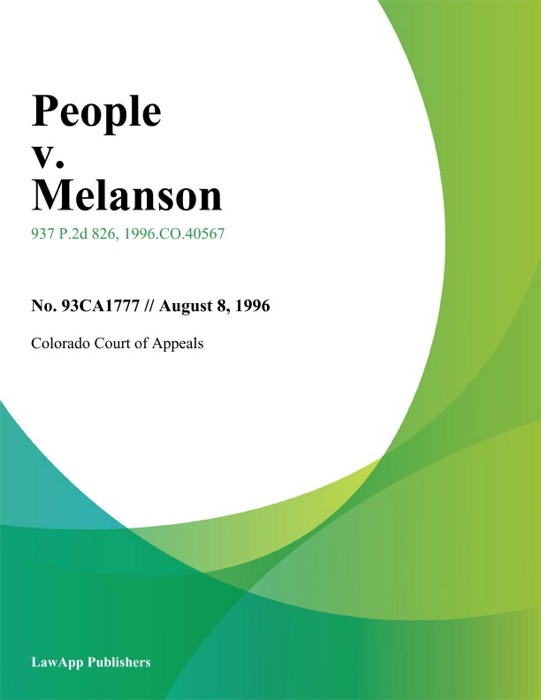 People V. Melanson