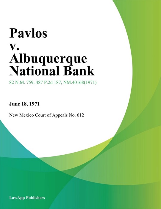 Pavlos V. Albuquerque National Bank