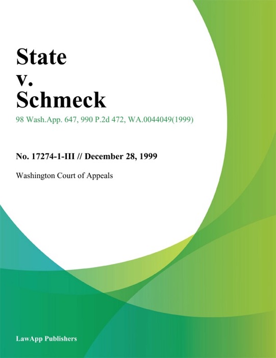 State v. Schmeck