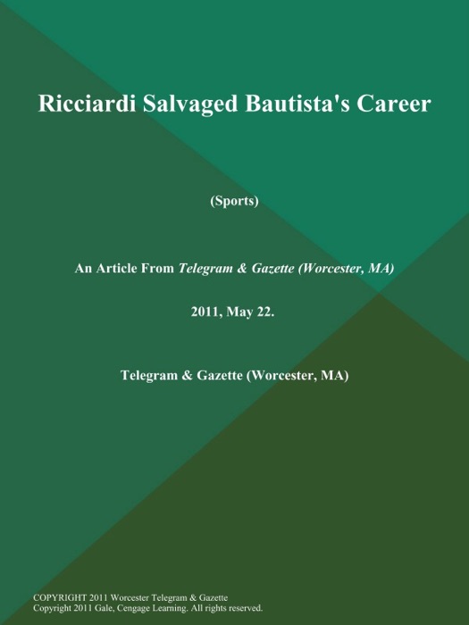 Ricciardi Salvaged Bautista's Career (Sports)