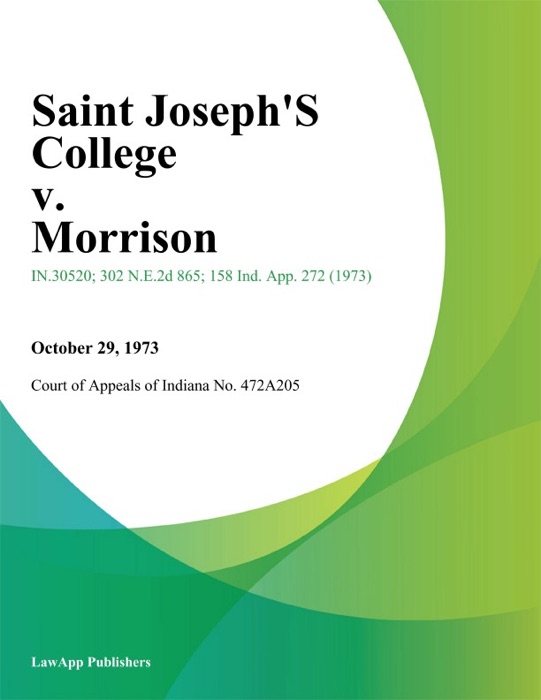 Saint Josephs College v. Morrison