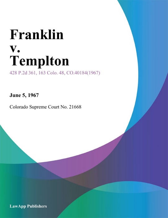 Franklin v. Templton