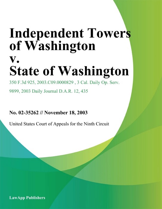 Independent Towers Of Washington V. State Of Washington