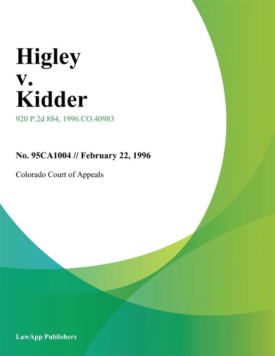 Higley V. Kidder