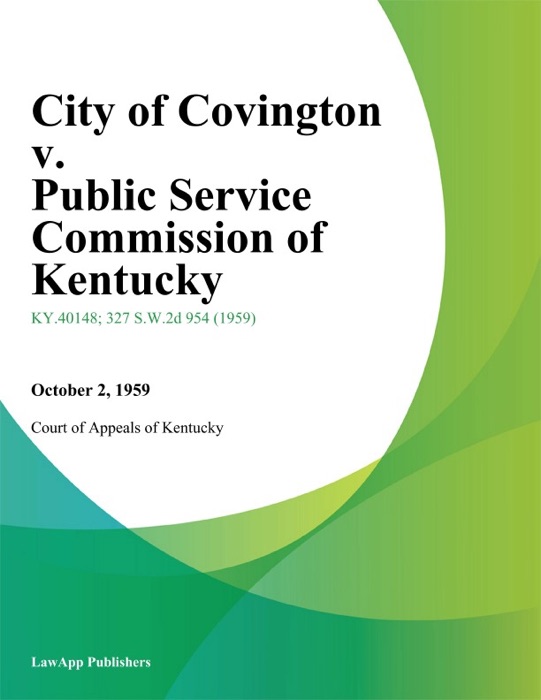 City of Covington v. Public Service Commission of Kentucky