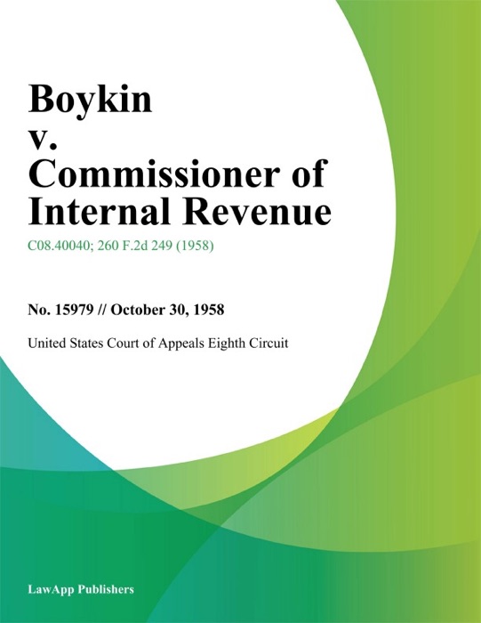 Boykin v. Commissioner of Internal Revenue