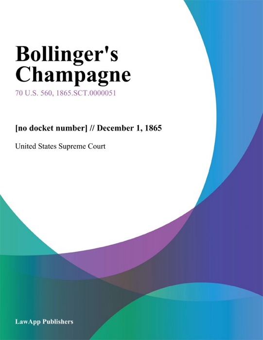 Bollinger's Champagne