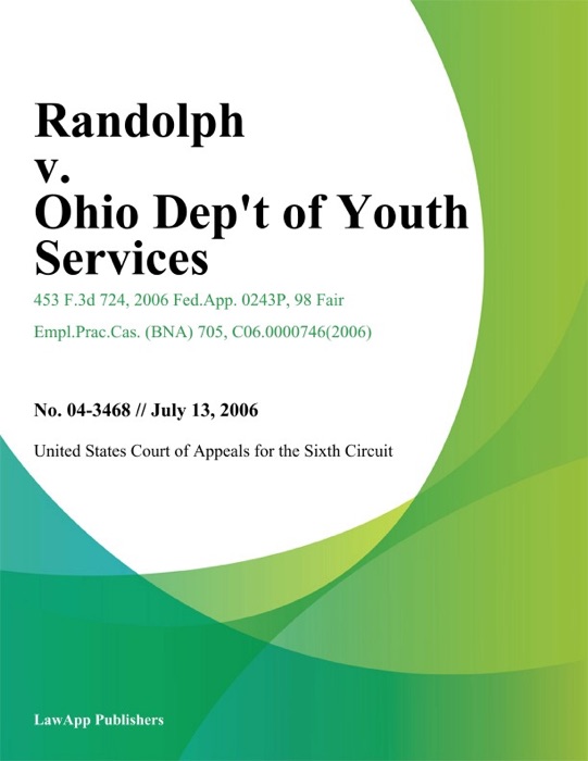 Randolph V. Ohio Dep't Of Youth Services