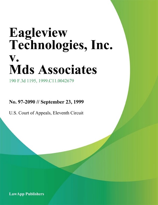 Eagleview Technologies, Inc. v. MDS Associates