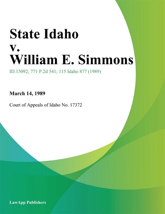 State Idaho v. William E. Simmons