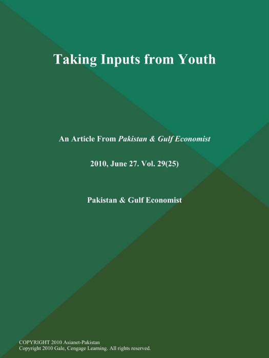 TAKING INPUTS FROM YOUTH