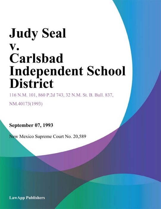 Judy Seal V. Carlsbad Independent School District