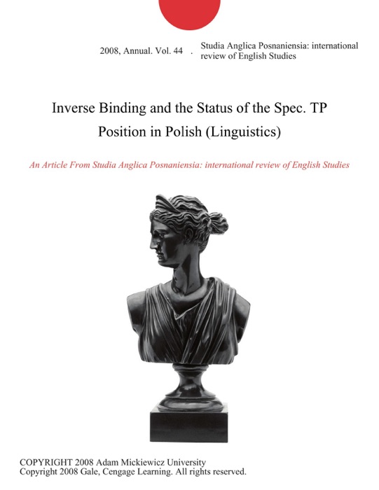 Inverse Binding and the Status of the Spec. TP Position in Polish (Linguistics)