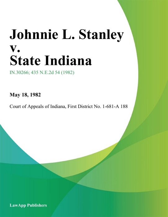 Johnnie L. Stanley v. State Indiana