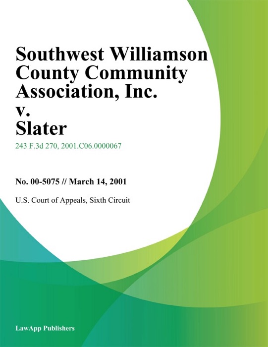 Southwest Williamson County Community Association
