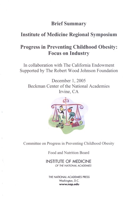 Progress in Preventing Childhood Obesity