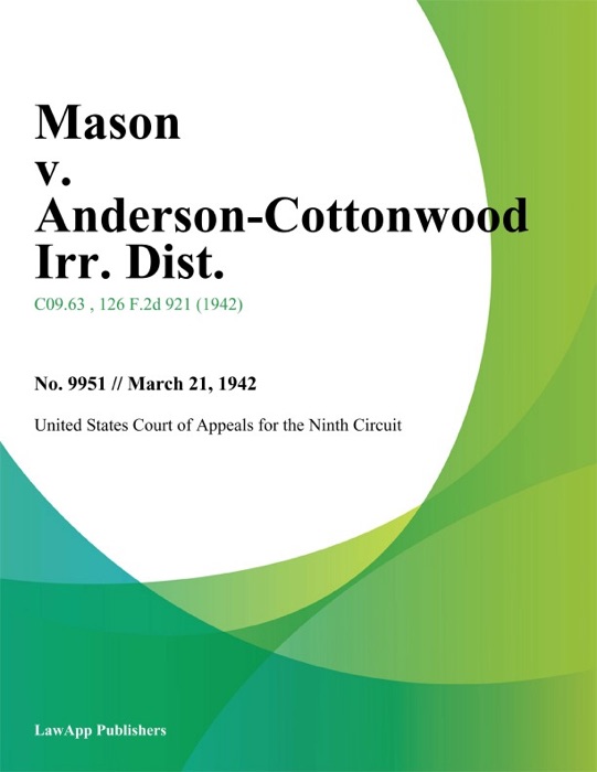 Mason v. Anderson-Cottonwood Irr. Dist.