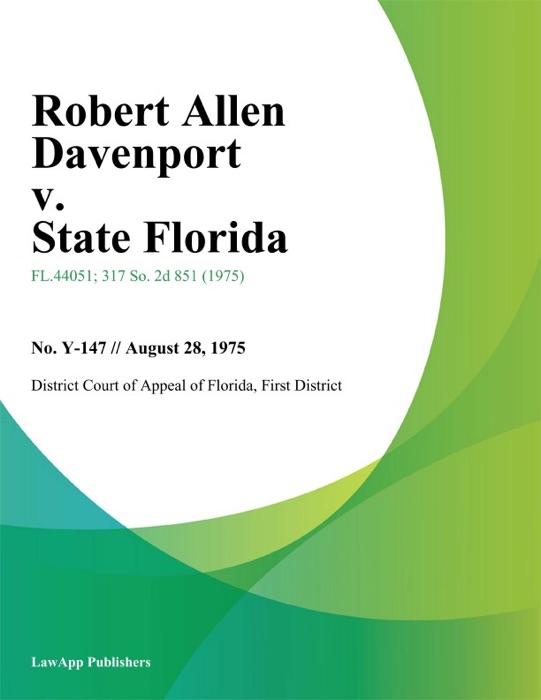 Robert Allen Davenport v. State Florida