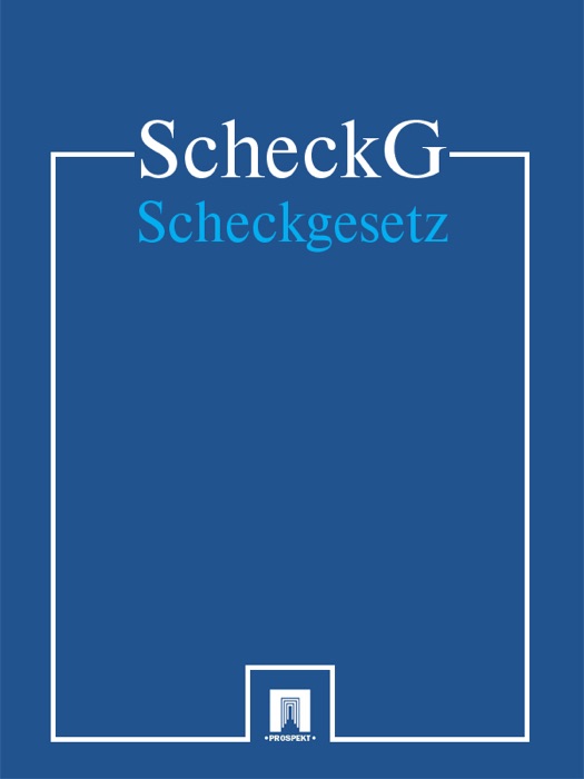 Scheckgesetz - ScheckG (Deutschland)