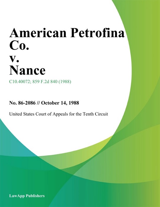 American Petrofina Co. v. Nance