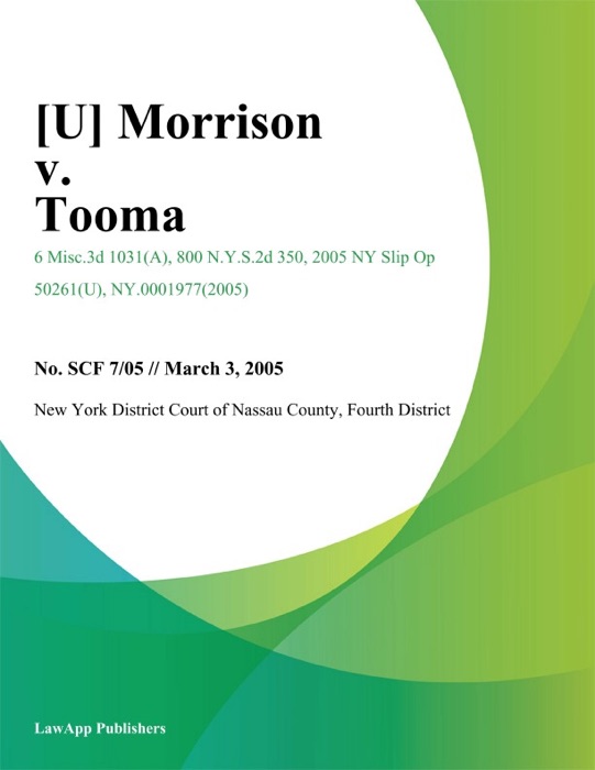 Morrison v. Tooma