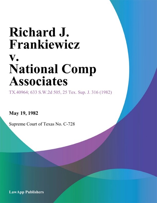 Richard J. Frankiewicz v. National Comp Associates