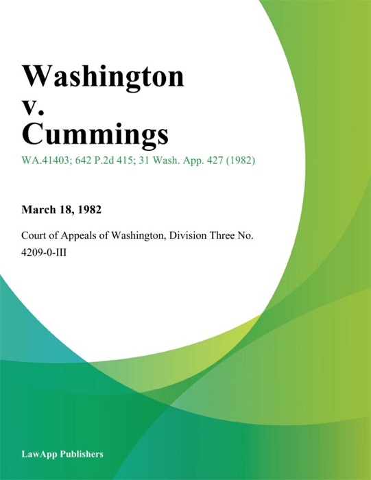 Washington v. Cummings