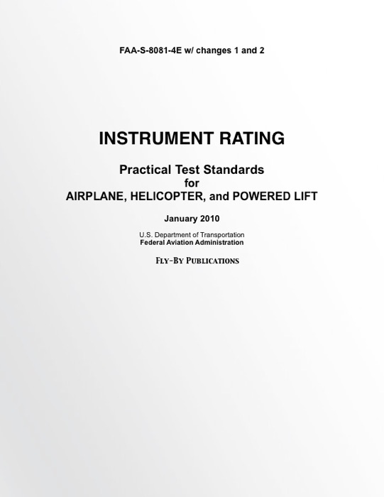 Instrument Rating Practical Test Standards