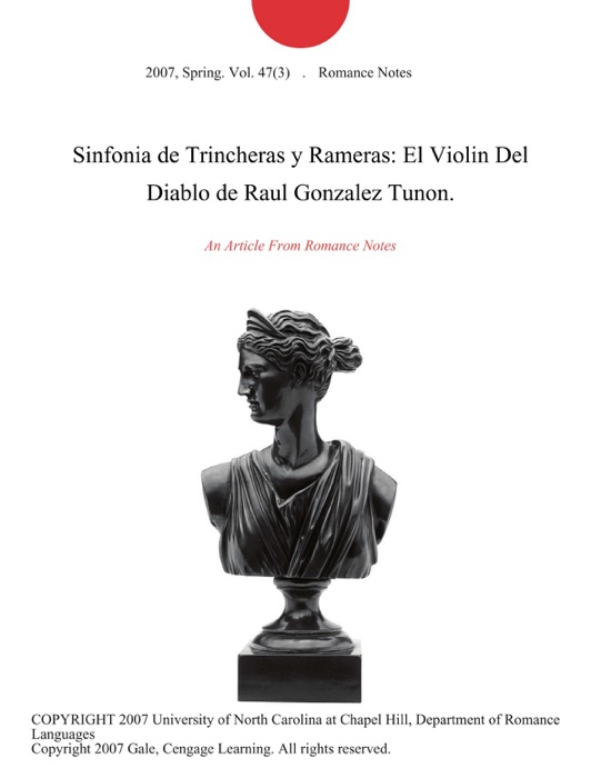 Sinfonia de Trincheras y Rameras: El Violin Del Diablo de Raul Gonzalez Tunon.