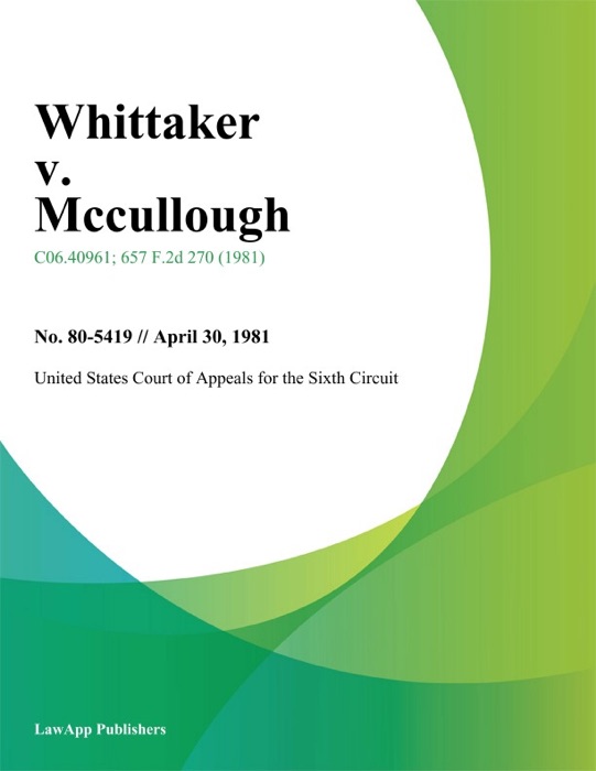 Whittaker v. Mccullough