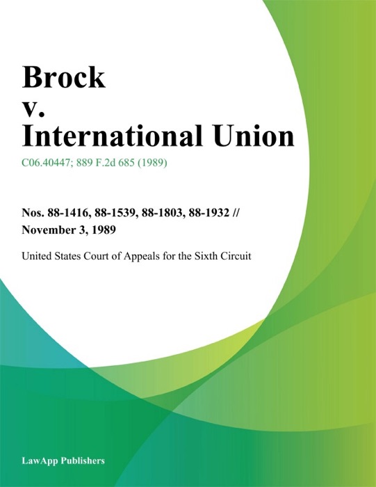 Brock V. International Union