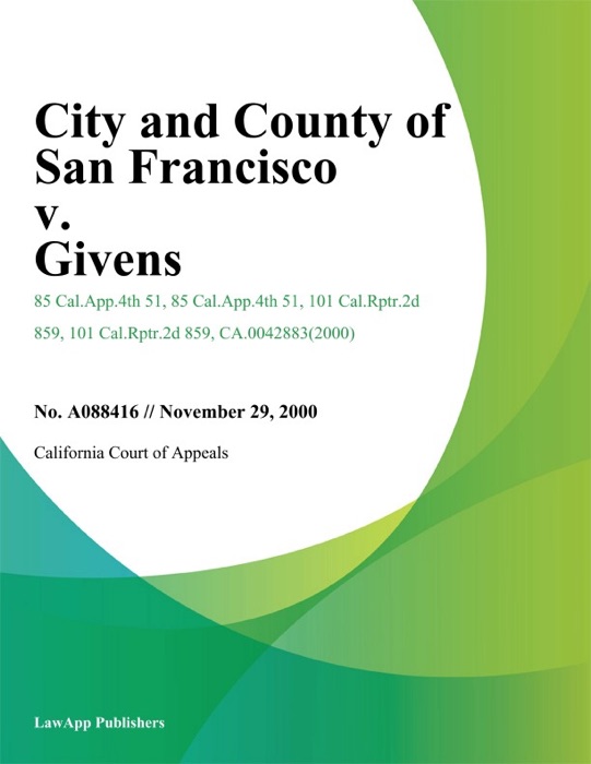 City and County of San Francisco v. Givens